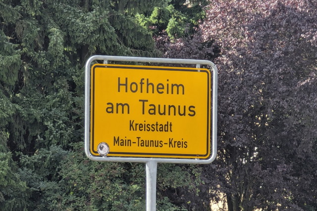 Ortschild Hofheim